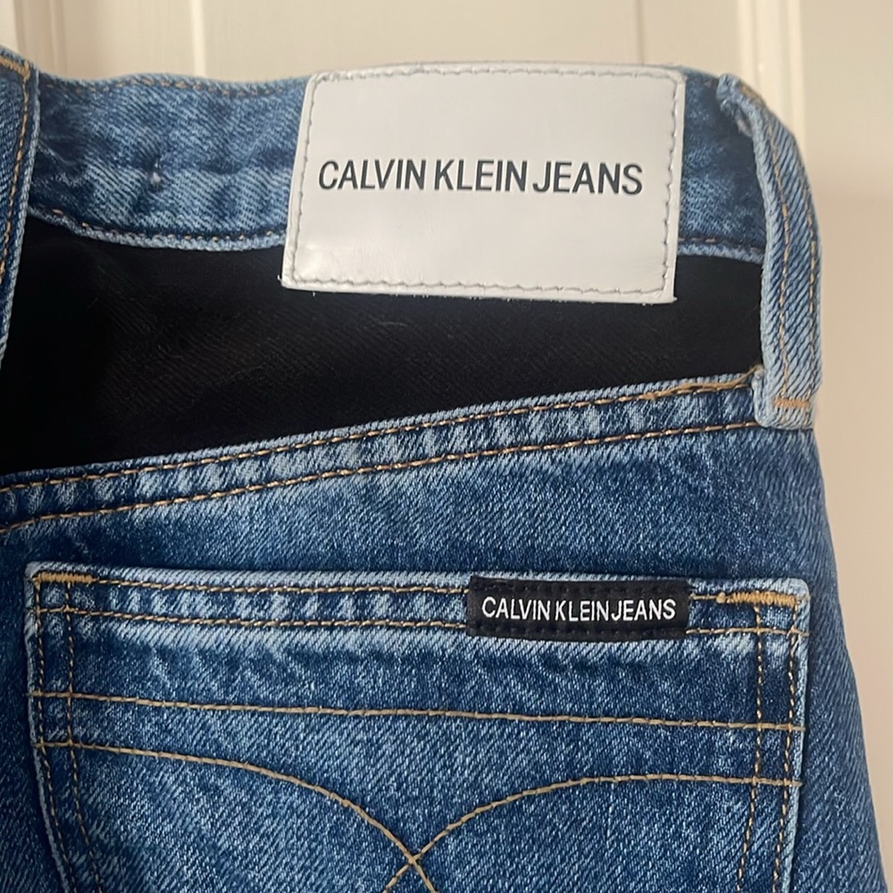 Calvin Klein High Rise Patchwork Jeans Size 25 - Picture 5 of 7